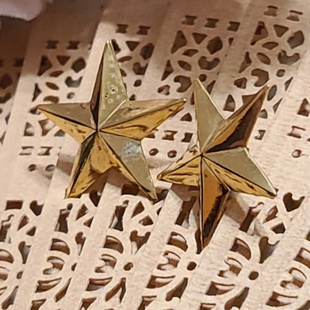 80's Style Gold earrings vintage earrings for sale